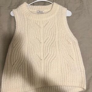 Madewell Cream Sweater Vest